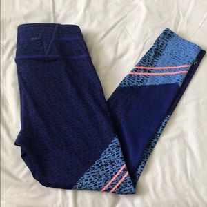 Athleta Multi-Colored Printed Athletic Leggings
